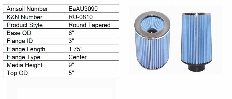 Amsoil EA Universal Air Induction Filters EAAU3090