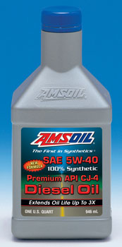 Amsoil Premium API CJ-4 Synthetic 5W-40 Diesel Oil (DEO)